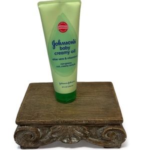 Johnson Baby Creamy Oil | Aloe Vera Vitamin E, 8 Oz NEW FOIL UNOPENED